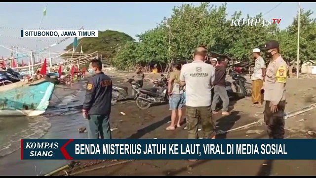 Viral Benda Misterius Jatuh ke Laut di Situbondo Jatim
