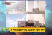 Reportan presencia de rayos y truenos desde distintos puntos de Lima y Callao