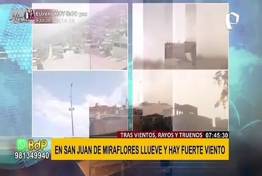 Reportan presencia de rayos y truenos desde distintos puntos de Lima y Callao