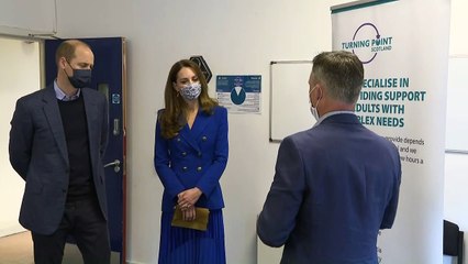 William and Kate visit social charity