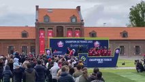 Fransa 1. Futbol Ligi'nde Lille şampiyonluk kupasını aldı