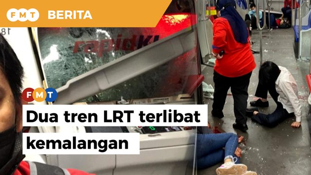 Dua tren Transit Aliran Ringan (LRT) terlibat dalam kemalangan - Prasarana Malaysia.