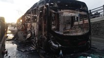 Soacha se quedó sin servicio de Transmilenio este lunes por la quema de un bus