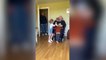 This is the tear-jerking moment a grandad was reunited with his grandchildren after seven months apart