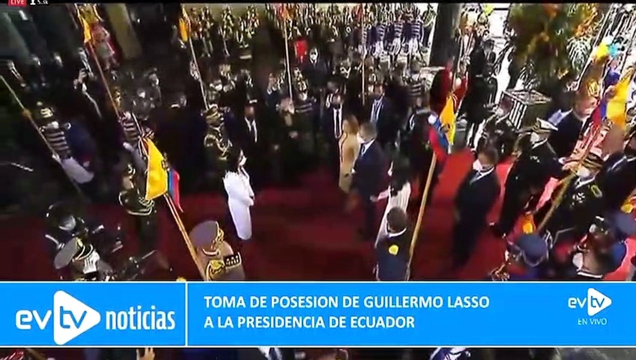 Imágenes exclusivas de toma de posesión de Guillermo Lasso.