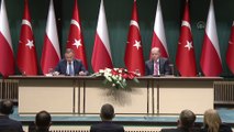 ANKARA - Cumhurbaşkanı Erdoğan-Polonya Cumhurbaşkanı Duda ortak basın toplantısı - Polonya Cumhurbaşkanı Duda (2)