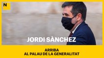 Jordi Sánchez arriba al Palau de la Generalitat