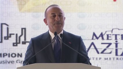 ANKARA - Dışişleri Bakanı Çavuşoğlu, Gaziantep Büyükşehir Belediye Başkanı Şahin'in düzenlediği resepsiyona katıldı
