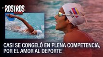 Casi se congeló en plena competencia, por el amor al deporte - Rostros de la crisis