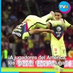 Jugadores del América son captados con mujeres exuberantes