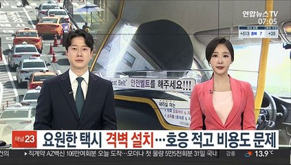 요원한 택시 격벽 설치…호응 적고 비용도 문제