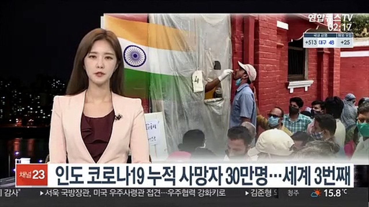 인도 코로나19 누적 사망자 30만명…세계 3번째