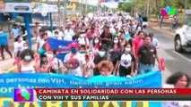 Caminata en solidaridad con las personas con VIH y sus familias