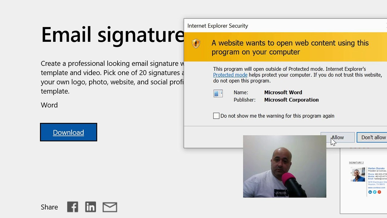 Microsoft Outlook Signature أدارة التوقيع والقرطاسية في مايكروسوفت اوتلوك - محمد طيفور