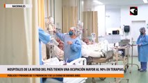 Hospitales de la mitad del país tienen una ocupación mayor al 90% en terapias