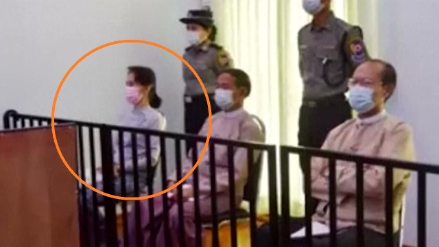 쿠데타 후 처음 모습 드러낸 수치 미얀마 상황 몰라...모든 정보 차단 / YTN