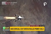 Turismo espacial: nave espacial Virgin Galactic completa con éxito vuelo tripulado al espacio