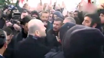 Soylu, Kayseri'de öfkeli kalabalığı böyle sakinleştirdi