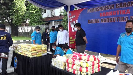 BNN Musnahkan Barang Bukti 1,5 Ton Narkotika