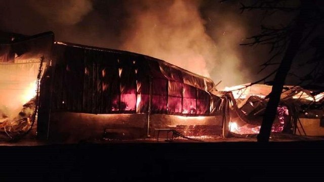 Fire broke out in mattresses & pillow factory of Raipur