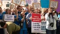 Healthcare workers rally in Perth for hospital change