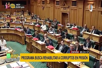 España: novedoso programa busca rehabilitar corruptos en prisión