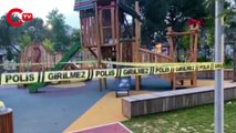 Ümraniye'de çocuk parkında dehşet anları