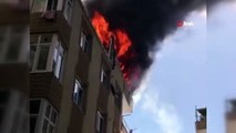 - Zeytinburnu'nda daire alev alev yandı