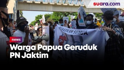 Tuntut Semua Tapol Dibebaskan, Warga Papua se-Jabodetabek Geruduk PN Jaktim