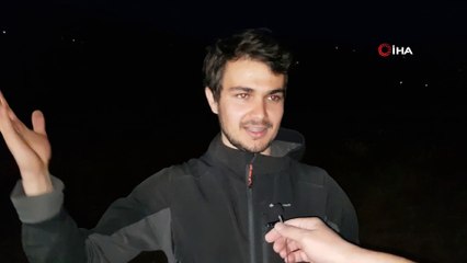 Düştüğü sanılan paraşütçü ekipleri alarma geçirdi