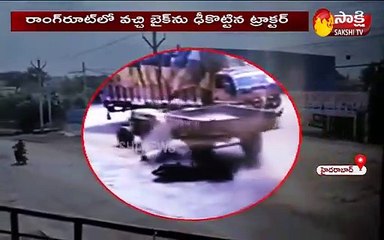 హైదరాబాద్: పేట్ బషీరాబాద్ పీఎస్ పరిధిలో రోడ్డు ప్రమాదం