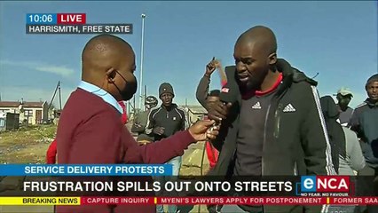 Frustrations spill out onto street in Harrismith
