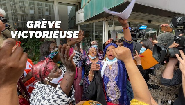 Les cris de joie des femmes de chambre de l'hôtel Ibis-Batignolles après leur victoire