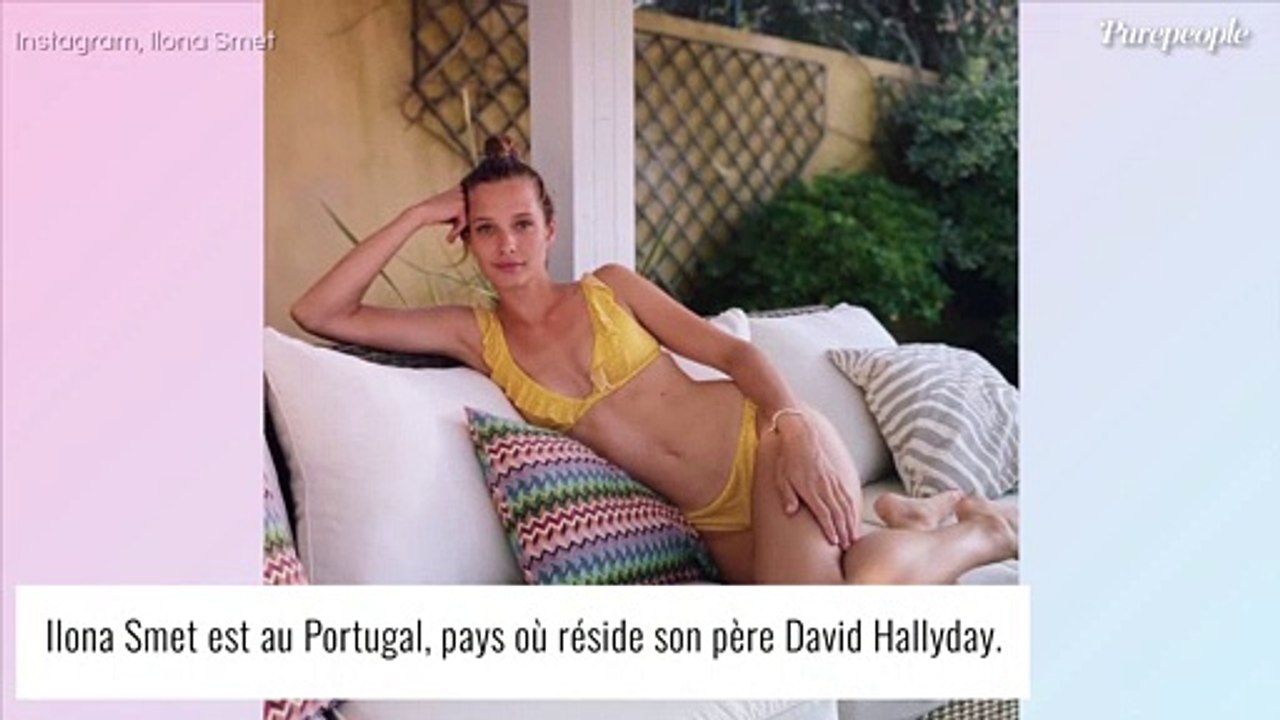 Ilona Smet : Canon en bikini chez son papa David Hallyday