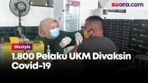 1.800 Pelaku UKM dan Pelayan Toko Grogil Divaksin Covid-19 AstraZeneca