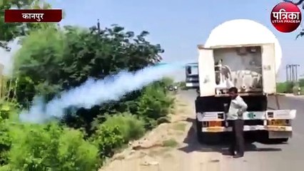 जब टैंकर से ऑक्सीजन उड़ाते चालक का वीडियो हुआ वायरल