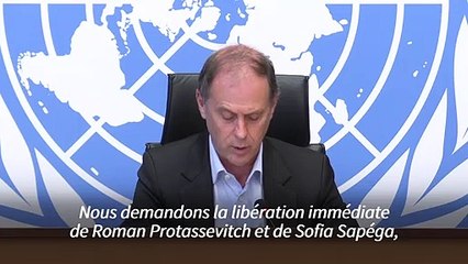Avion détourné au Bélarus: l'ONU demande la "libération immédiate" de l'opposant