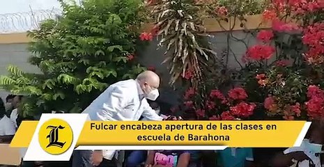 Fulcar encabeza apertura de las clases en escuela de Barahona