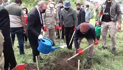 Jandarmanın kuruluş yıl dönümü anısına 182 fidan dikildi