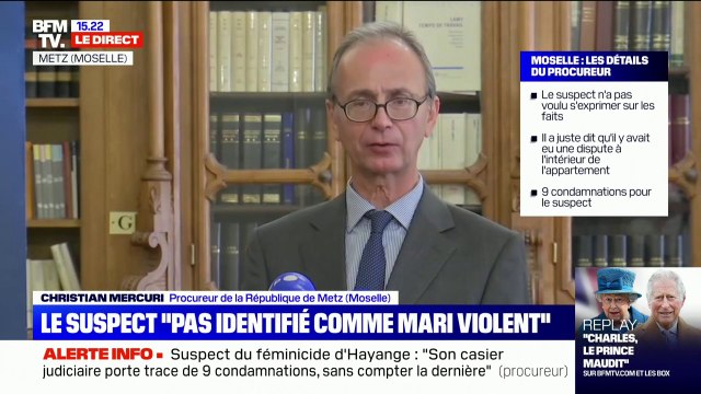 Féminicide à Hayange: le procureur affirme que le suspect n'était pas identifié comme étant un conjoint violent