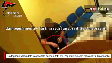 Caltagirone, salme e feti violati all’ospedale per difendere il monopolio dei servizi funebri