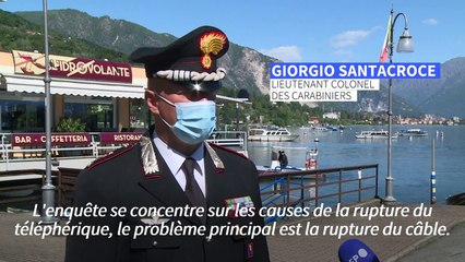 Chute de téléphérique en Italie: enquête sur les causes du drame