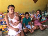 Familia de Cajazeiras recebe doações