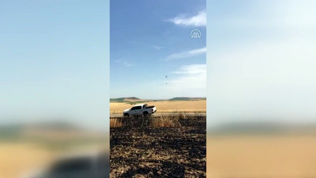 ADANA - Tarlada çıkan yangın buğday ekili alana zarar verdi