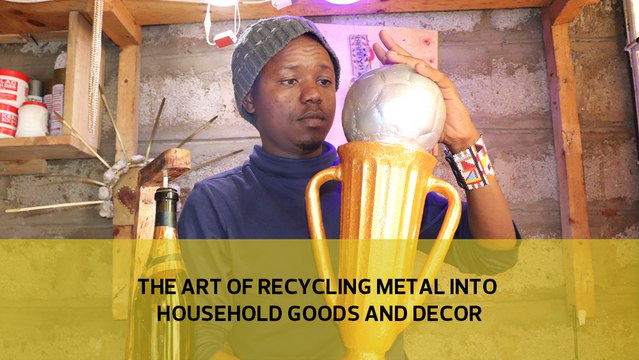 The art of recycling scrap metal into household goods and decor