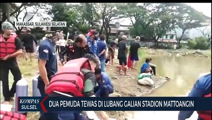 Dua Pemuda Tewas Dilubang Galian Stadion Mattoangin