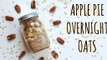 Apple Pie Overnight Oats | Easy Vegan Breakfast Recipe | Delicious Nutrition