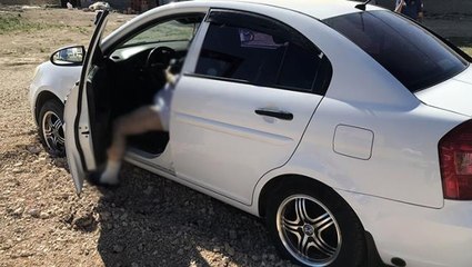 Aracında yarı çıplak halde bulunan şahıs, sıcak havayı gerekçe gösterdi