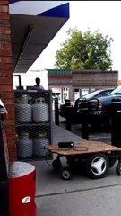 Guy Creates Hoverboard Using Plywood and Electric Wheelchair