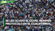 Aficionados habrían rebasado cupo permitido en el estadio Cuauhtémoc